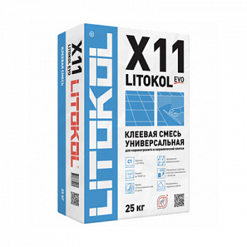 Клей плиточный Litokol X11 усиленная смесь 25 кг