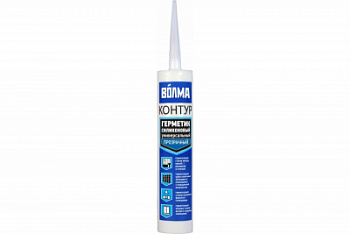 Герметик силиконовый ВОЛМА-Контур прозрачный 290 мл