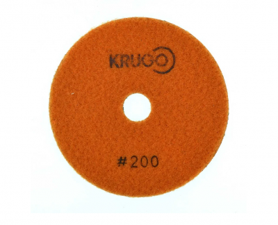 Диск алмазный гибкий шлифовальный P 200, 100 мм KRUGO