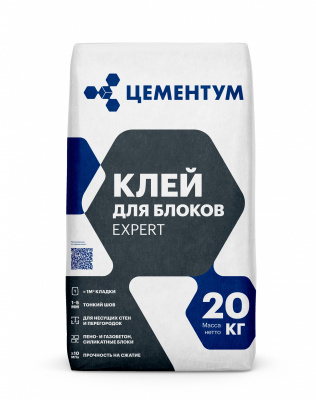 Клей для блоков EXPERT-20 кг (72 шт/поддон)