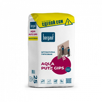 Штукатурка гипсовая Bergauf Aqua Putz Gips 25 кг 