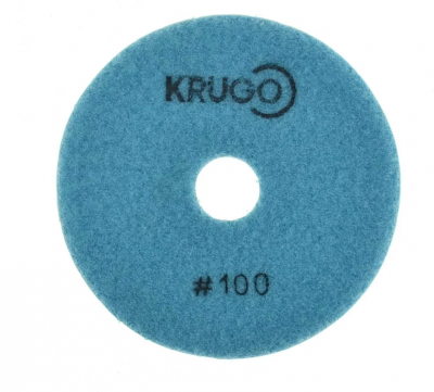 Диск алмазный гибкий шлифовальный P 100, 100 мм KRUGO