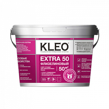 Клей для флизелиновых обоев Kleo Extra 50, 10 кг ведро